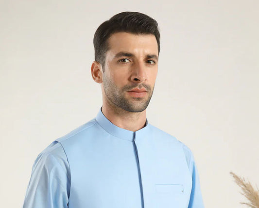 Muraqsh Plain Cotton 3 Piece Suit MUR-SBCKS