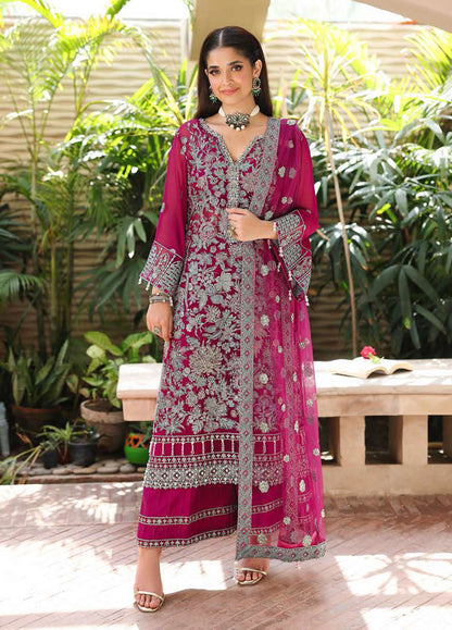 Roheenaz Embroidered Chiffon Suits Unstitched 4