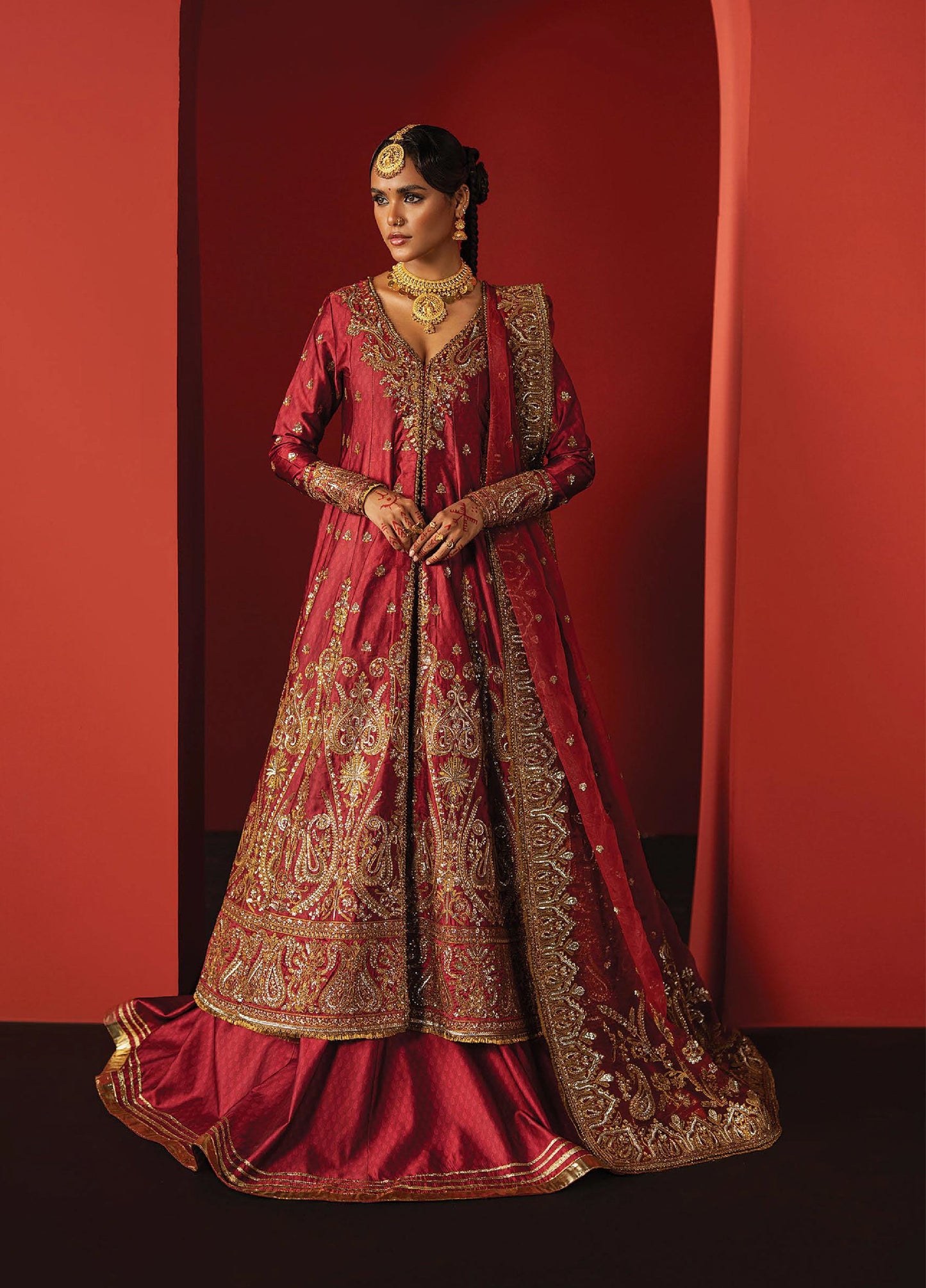 Unstitched Silk Embroidered 3 Piece Suits