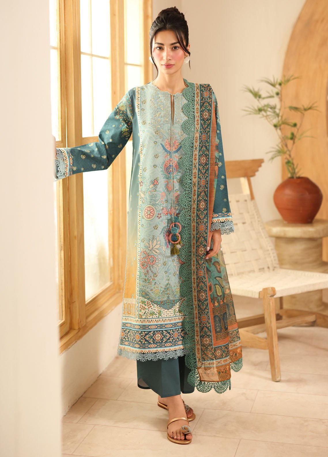 Cambric Suits Unstitched 3 Piece